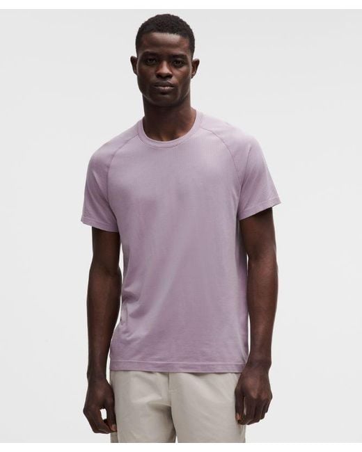 lululemon athletica Purple Metal Vent Tech Short-Sleeve Shirt for men