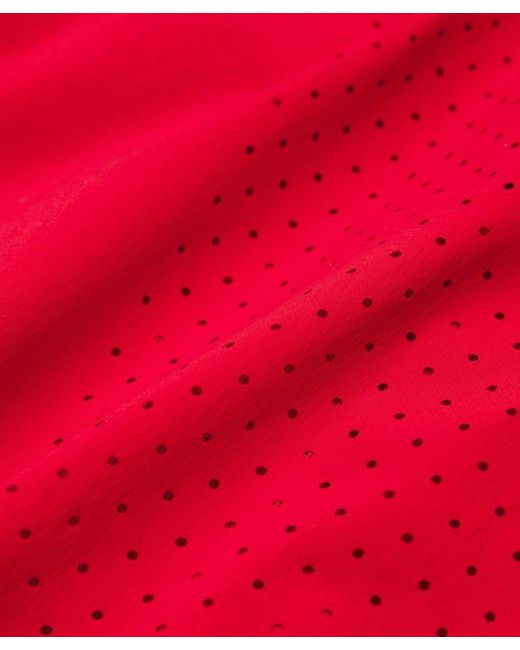 lululemon athletica Red – Perforated Lined Running Shorts – 5" – /Neon – Size Large for men