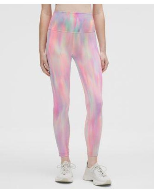 lululemon athletica Pink Wunder Train High Rise Tight