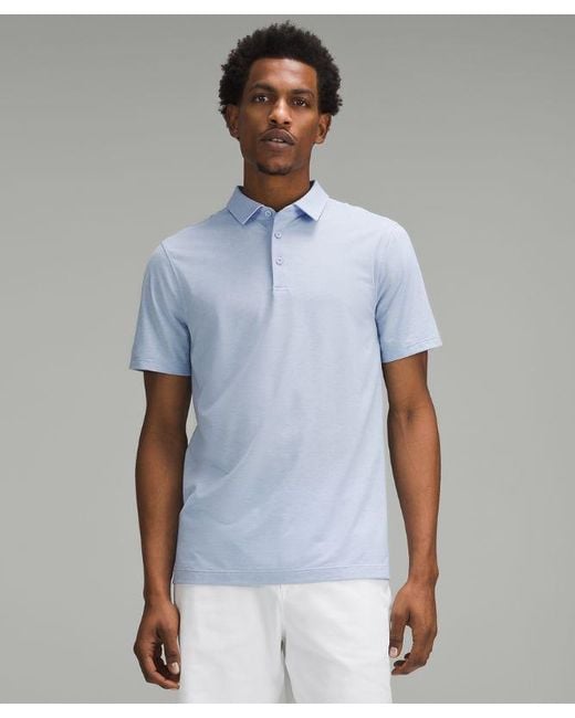 lululemon athletica Blue – Evolution Short-Sleeve Polo Shirt – /Pastel – for men