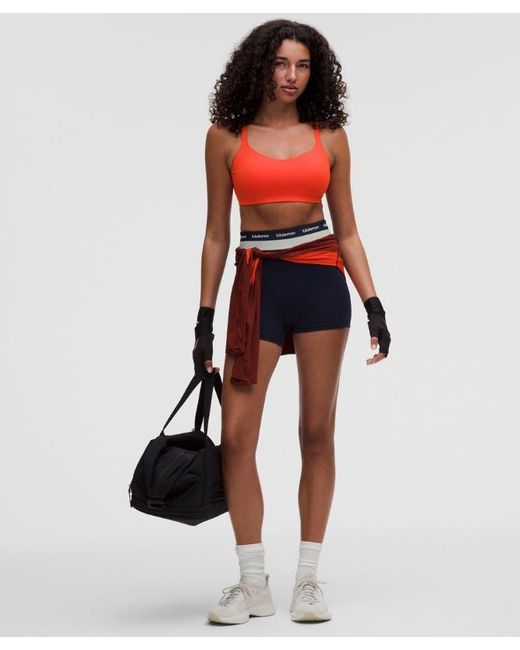 lululemon athletica Red Lightlift Open-Back Bra