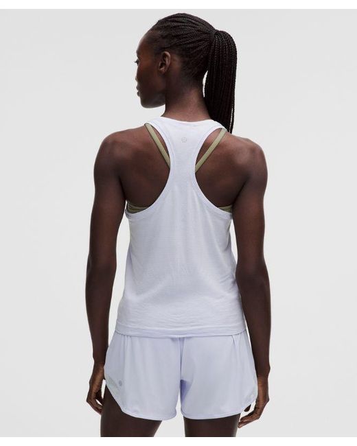 lululemon athletica White – Swiftly Tech Racerback Tank Top 2.4 Waist Length – – Size 4