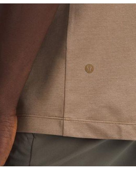 lululemon athletica Natural – Evolution Short-Sleeve Polo Shirt Oxford – / – for men