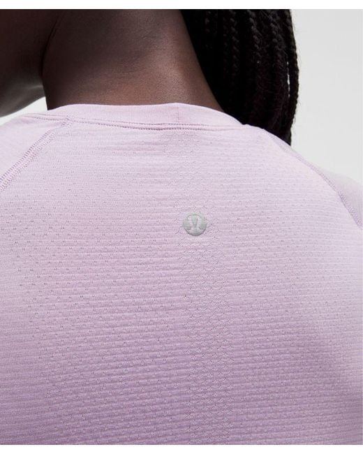 lululemon athletica Purple – Swiftly Tech Short-Sleeve Shirt 2.0 Waist Length – – Size 14