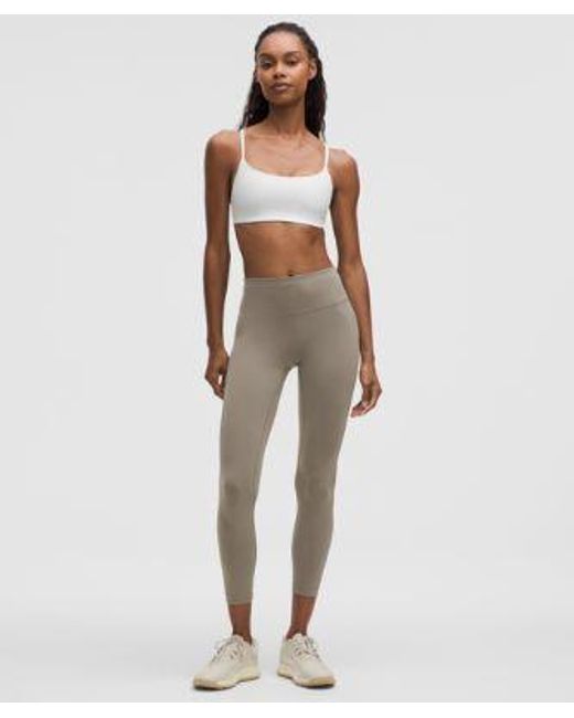 lululemon athletica Gray Wunder Train Strappy Racer Bra