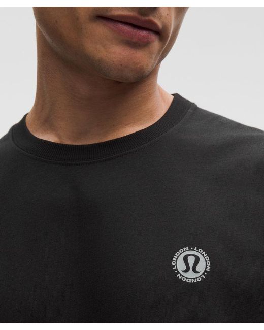 lululemon athletica Black – Heavyweight -Jersey Long-Sleeve Shirt London – – Size Small for men
