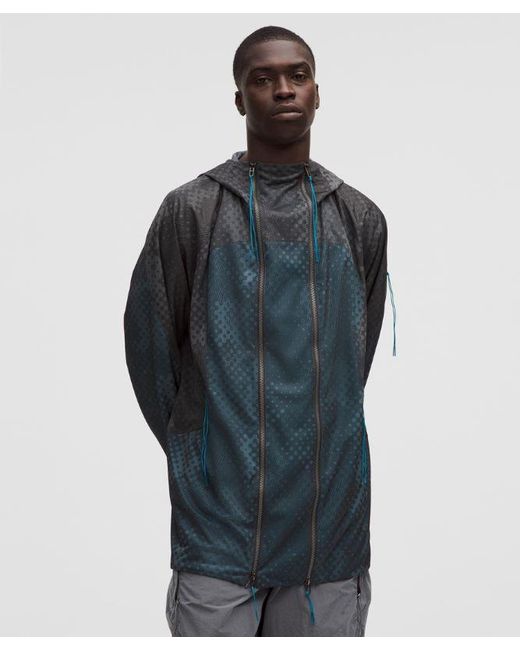 lululemon athletica Blue – Woven Double-Zip Jacket Slnsh Collection – – Size Large for men