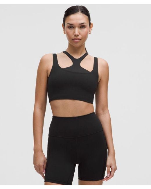 lululemon athletica Black – Bend This Scoop And Square Sports Bra Light Support, A-C Cups – – Size 2Xs/Xs