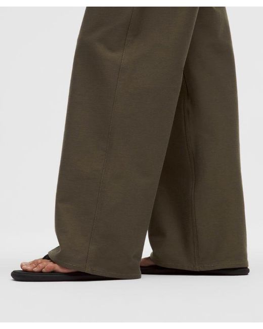 lululemon athletica White Easyfive Low-Rise Classic Wide-Leg Pant