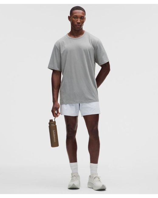 lululemon athletica Gray – Mile Maker Lined Shorts – 6" – – Size Large for men