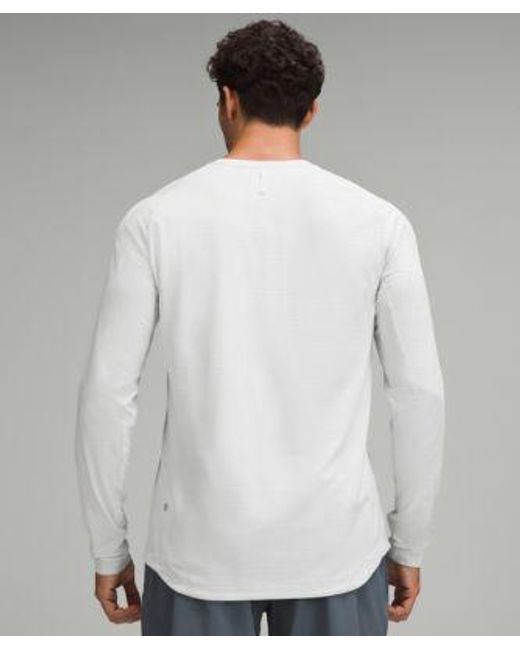 lululemon athletica Gray License To Train Long-Sleeve Shirt for men