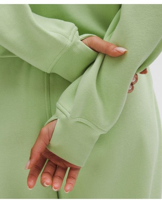 lululemon athletica Green Scuba Oversized Half-Zip Hoodie