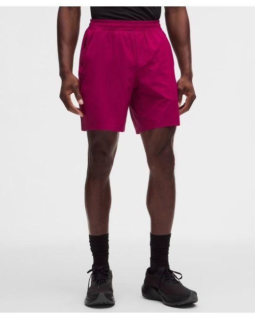 lululemon athletica Red – Pace Breaker Lined Shorts – 7" – Size Large for men