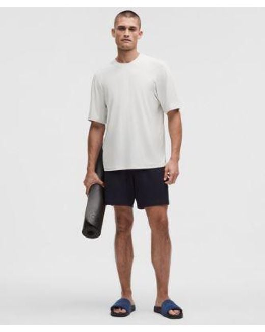 lululemon athletica White Brushed Yoga Crewneck T-Shirt for men
