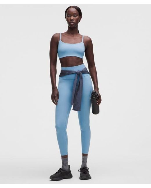 lululemon athletica Blue – Wunder Train High-Rise Tight Leggings With Pockets – 25" – – Size 14