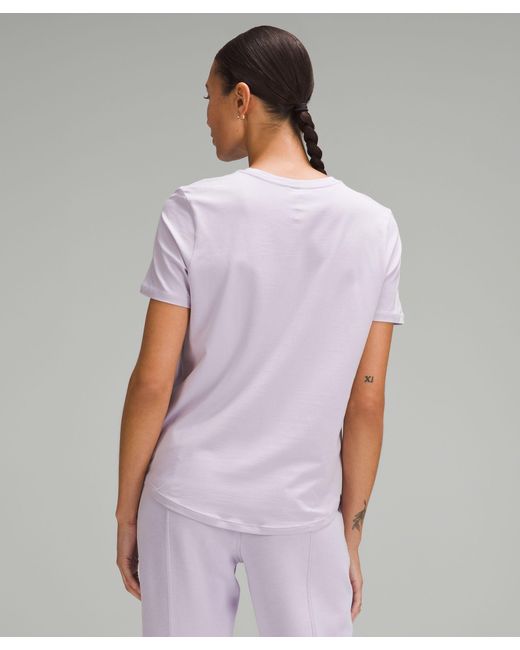 lululemon athletica White Love Curved-hem Crewneck T-shirt