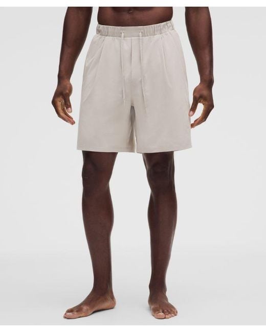 lululemon athletica Black – Balancer Relaxed-Fit Shorts – 7" – Color Khaki – Size Large for men