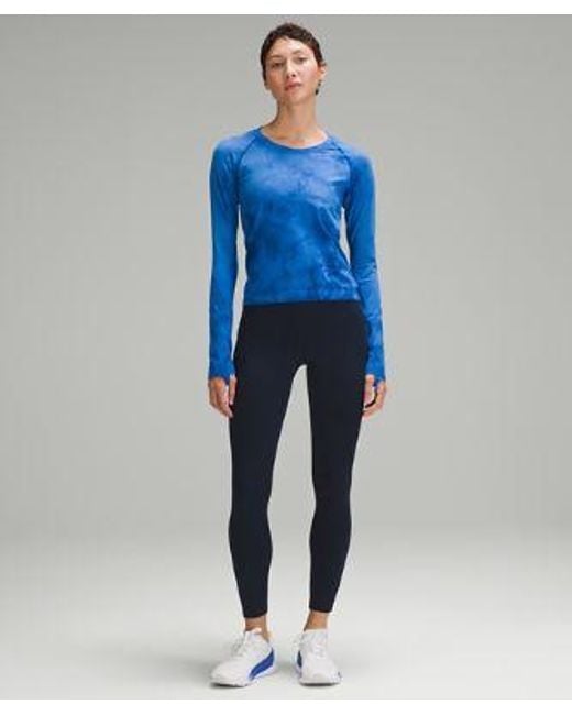lululemon athletica Blue Fast And Free High-Rise Thermal Tight 28"