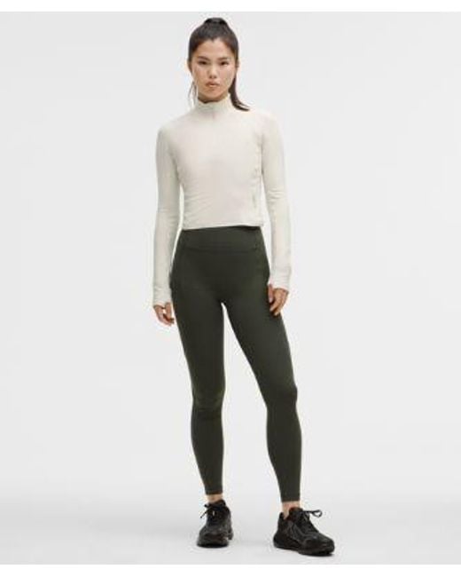 lululemon athletica Natural It'S Rulu Cropped Half Zip