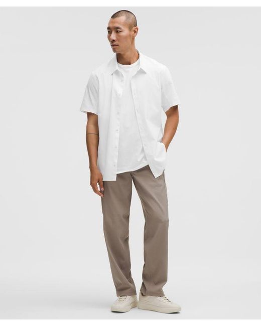 lululemon athletica Airing Easy Short-sleeve Shirt - Color White - Size L for men