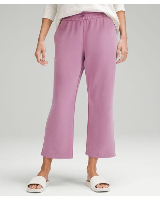 lululemon athletica Softstreme High-rise Straight-leg Cropped Pants - Color  Pink/purple - Size 6