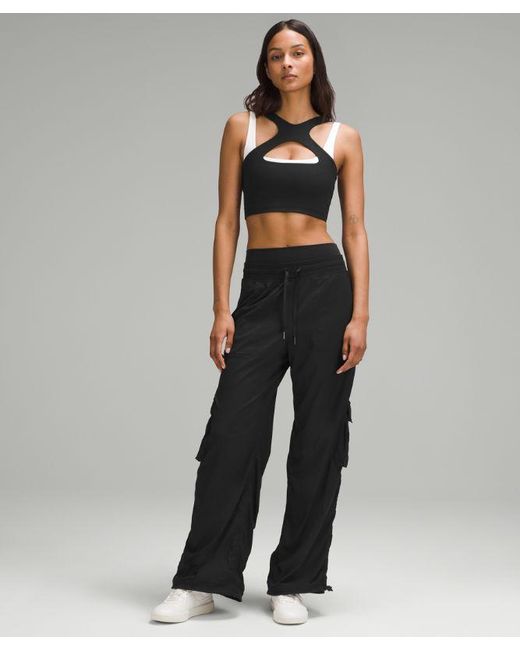 lululemon athletica Black Bend This Scoop And Cross Bra