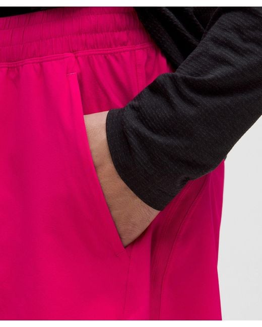 lululemon athletica Pink – Pace Breaker Linerless Shorts – 5" – – Size Medium for men