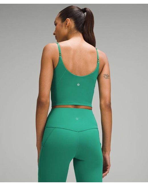 lululemon athletica Green – Align Cropped Cami Tank Top A/B Cup – –