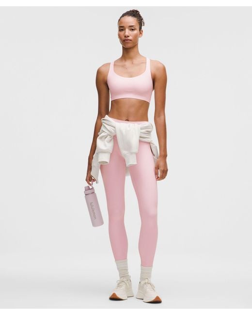 lululemon athletica Pink Flexyflex Strappy Yoga Bra
