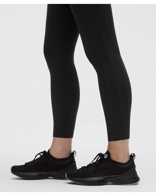 lululemon athletica Black Ultralu Corset-Stitch Tight 25"