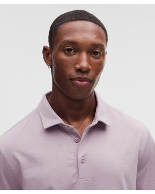 lululemon athletica Purple Evolution Short-Sleeve Polo Shirt for men