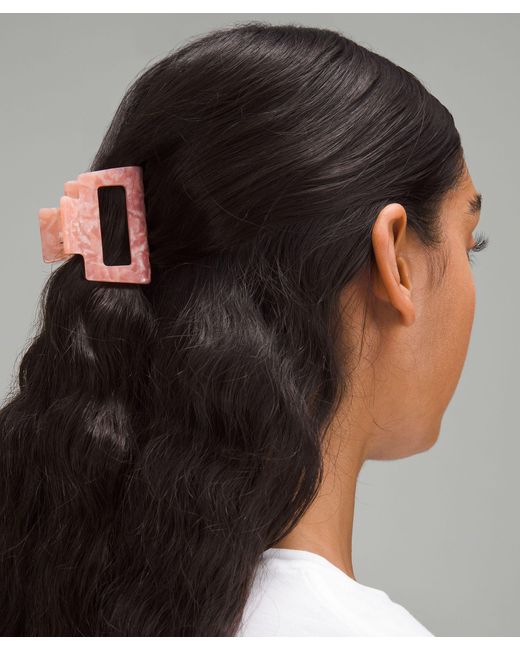 lululemon athletica Pink Medium Claw Hair Clips 2 Pack