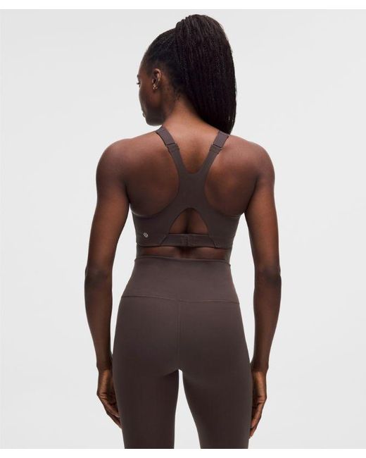 lululemon athletica Brown Ultralu Square-Neck Workout Bra