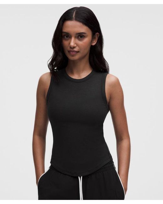 lululemon athletica Black Hold Tight Crewneck Tank Top