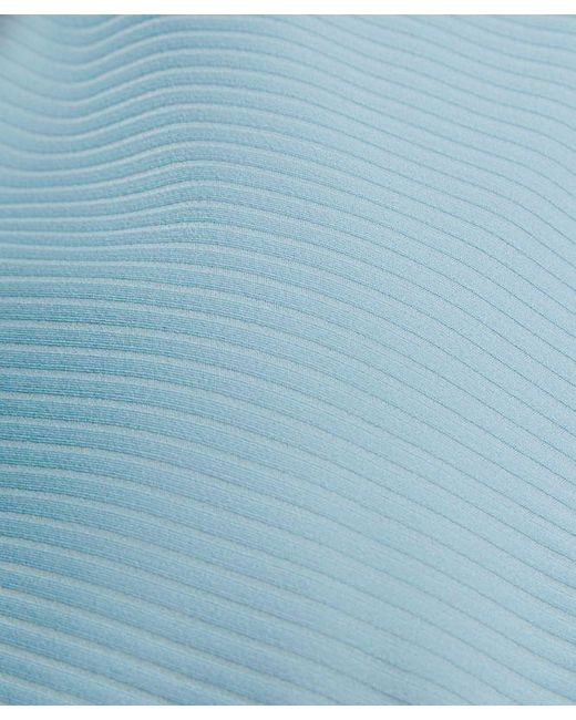 lululemon athletica Blue – All-Time Hero Ribbed Sports Bra Medium Support, B/C Cup – – Size Large