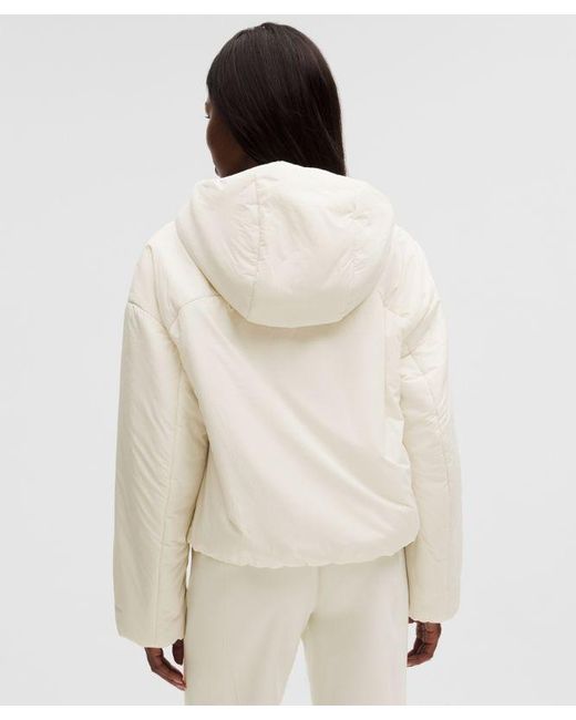 lululemon athletica Natural – Thermozen Insulated Hoodie – – Size Large