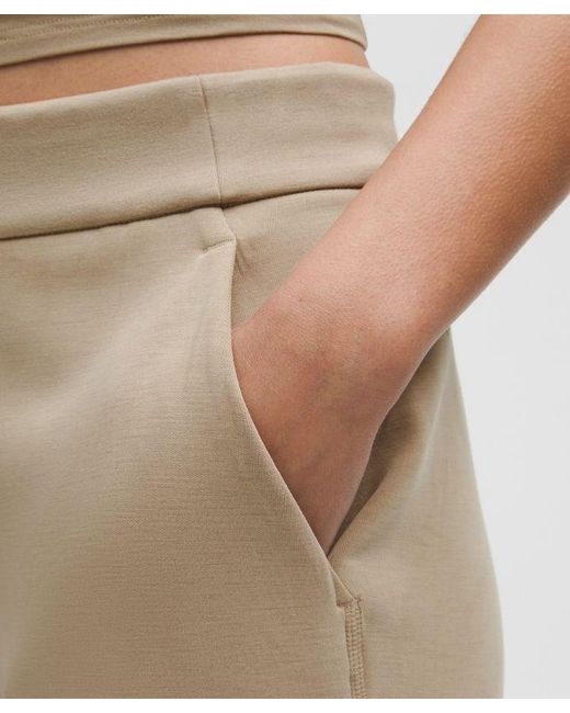 lululemon athletica Natural Softstreme High-Rise Wide-Leg Cropped Pant
