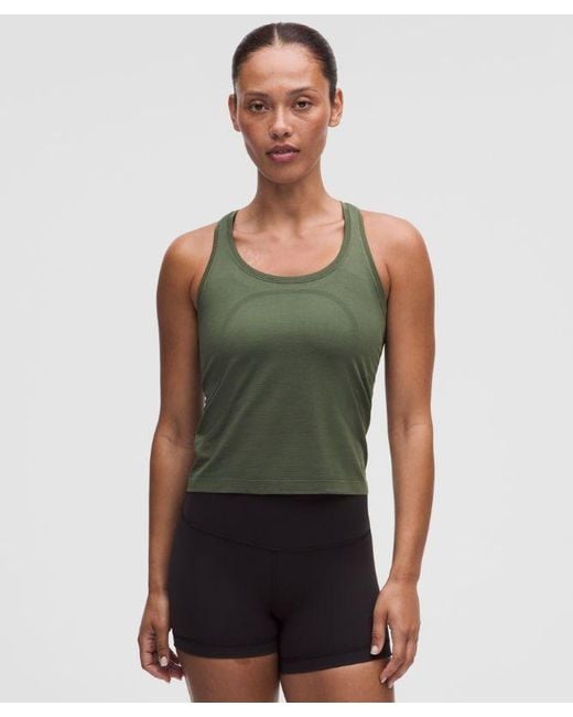 lululemon athletica Green – Swiftly Tech Racerback Tank Top 2.4 Waist Length – – Size 4