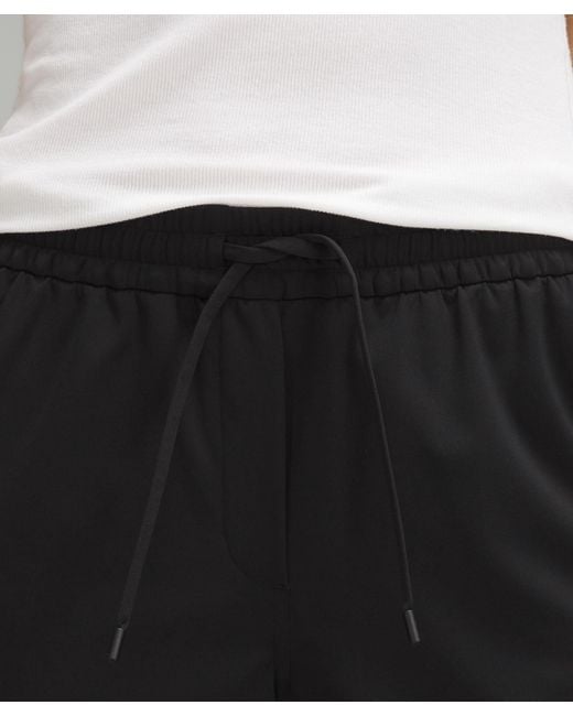 lululemon athletica Straight-leg Mid-rise Pants Luxtreme Regular - Color Black - Size M