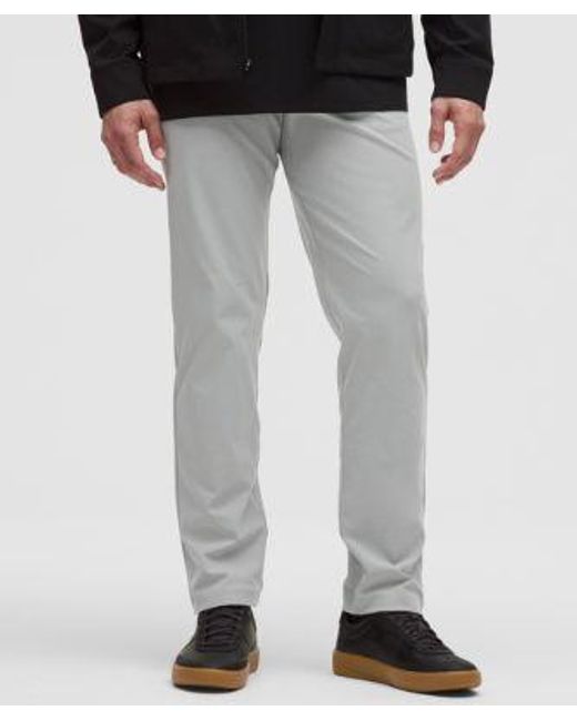 lululemon athletica Multicolor Abc Classic-fit 5 Pocket Trousers 34"l Warpstreme - Color Silver/grey - Size 30 for men
