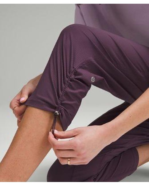 lululemon athletica Dance Studio Mid-rise Cropped Pants - Color Purple - Size 0
