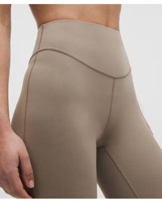 lululemon athletica Natural – Wunder Under Smoothcover High-Rise Bootcut Pants – 34" – /Khaki – Size 4