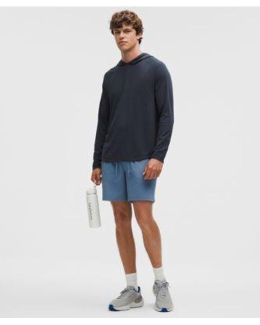 lululemon athletica Blue License To Train Hoodie for men