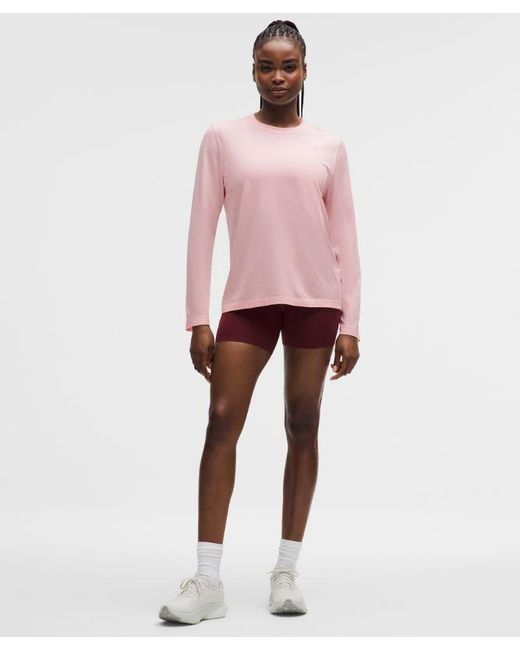 lululemon athletica Pink – Swiftly Relaxed Long-Sleeve Shirt Hip Length Fit – – Size 14