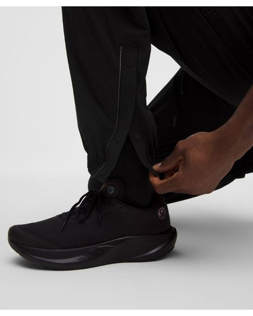lululemon athletica Black Perforated Running Pant for men
