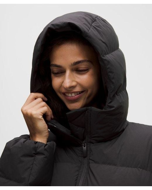 lululemon athletica Black Cinch-Waist 600-Down-Fill Puffer