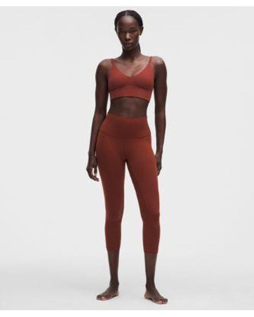 lululemon athletica Red Align High-Rise Crop 21"