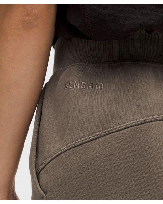lululemon athletica Natural – Cotton Fleece Mid-Rise Straight-Leg Pants Slnsh Collection – – Size Large