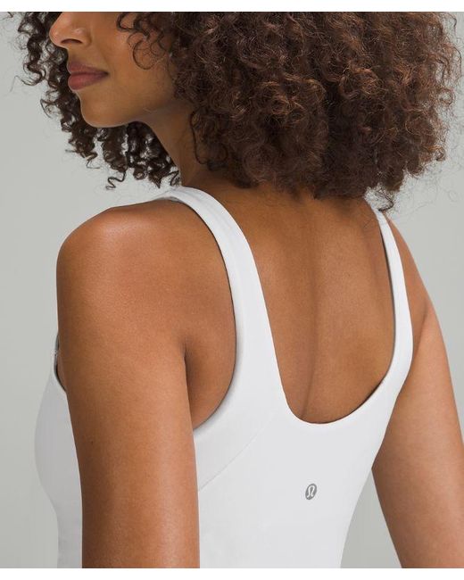 lululemon athletica White Aligntm Tank Top Light Support, C/d Cup