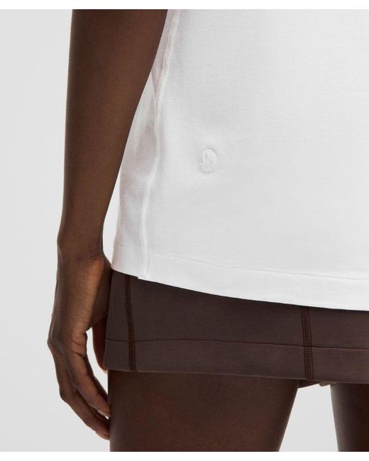 lululemon athletica White All Yours Organic Cotton Tank Top